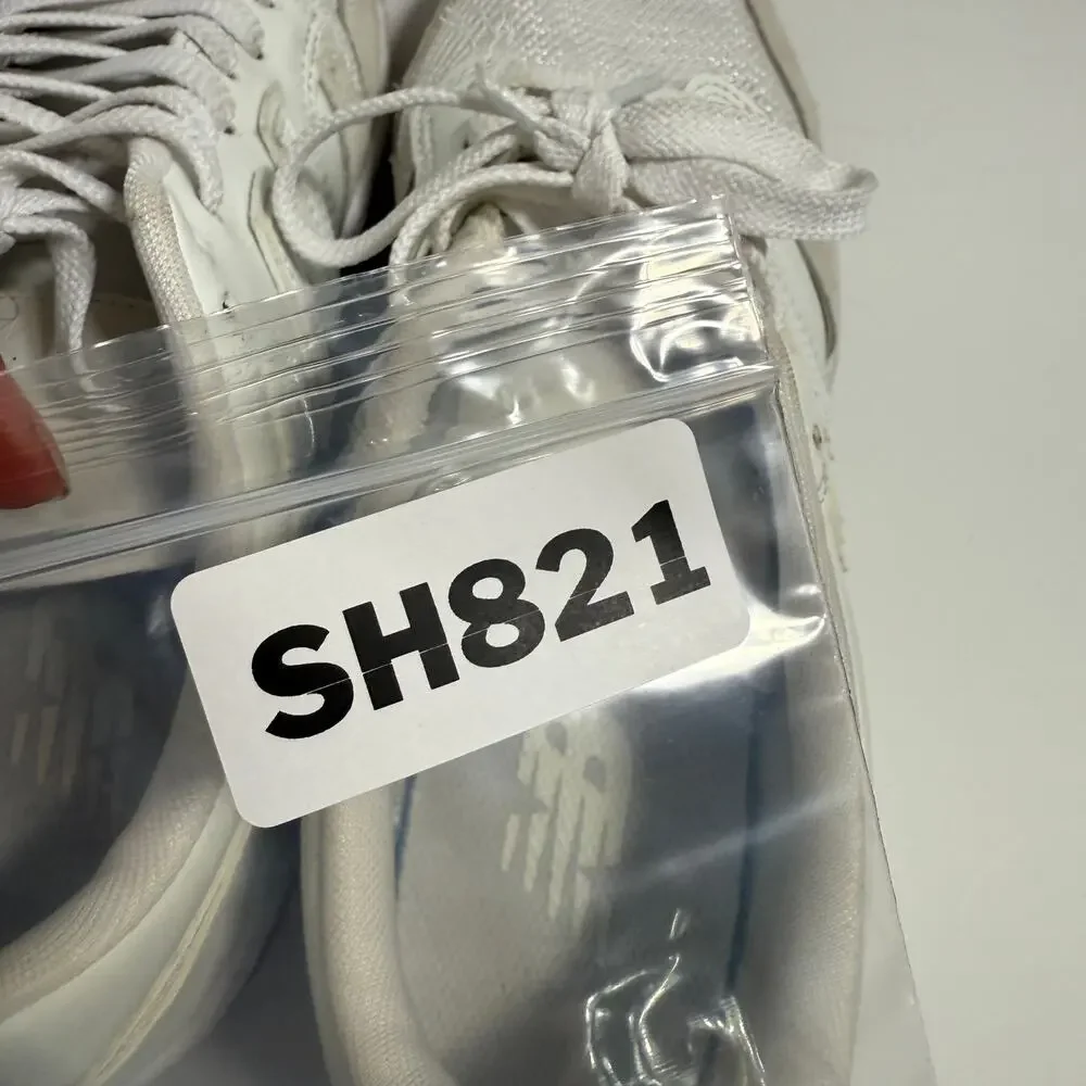 New Balance M8.5 W10 480 Sneaker Tennis Shoe White with Reflection Leather Upper